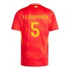 Maillot de Supporter Espagne Robin Le Normand 5 Domicile Euro 2024 Pour Homme